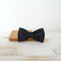 DoggySet: Black Elegant Collar and leash (bowtie included)